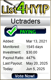 UCTraders Limited details image on List 4 Hyip