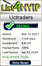 UCTraders Limited details image on List 4 Hyip