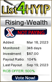 Rising-Wealth details image on List 4 Hyip