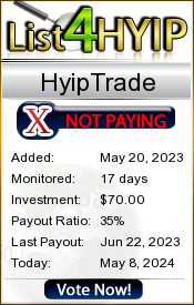 HyipTrade details image on List 4 Hyip