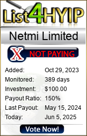 Netmi Limited details image on List 4 Hyip